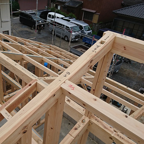 建て方、上棟式 建て方、上棟式