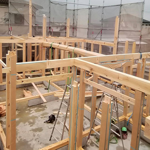 建て方、上棟式